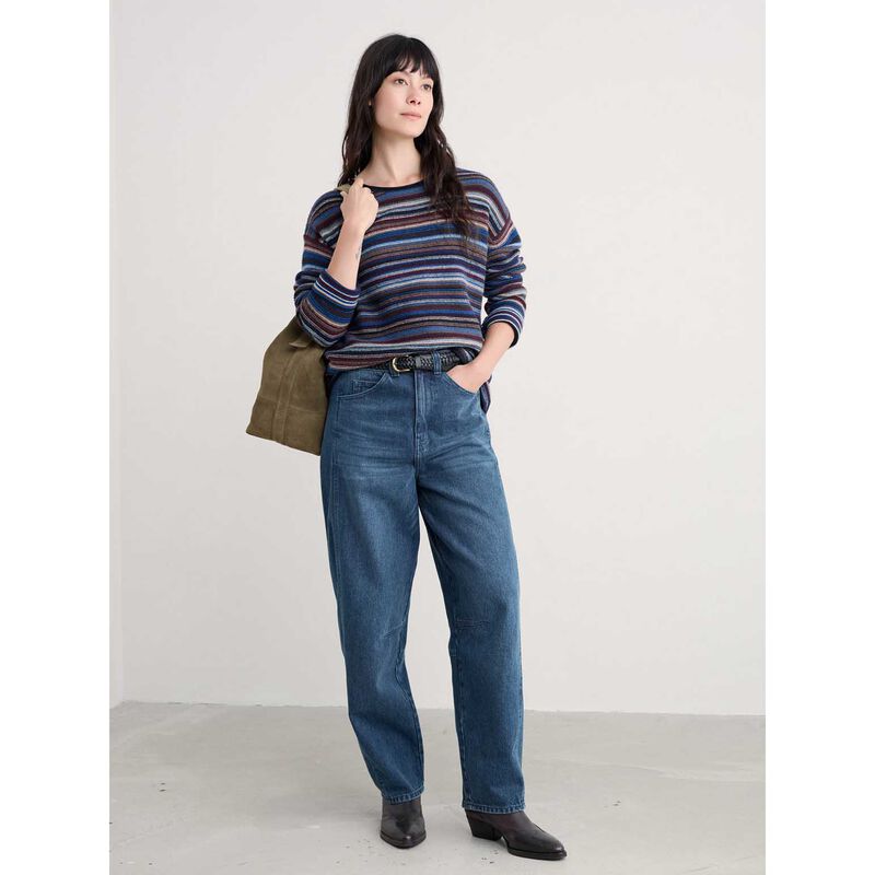 Seasalt Cornwall Fruity Jumper II Ripple Marks Jetty Multi image number 2